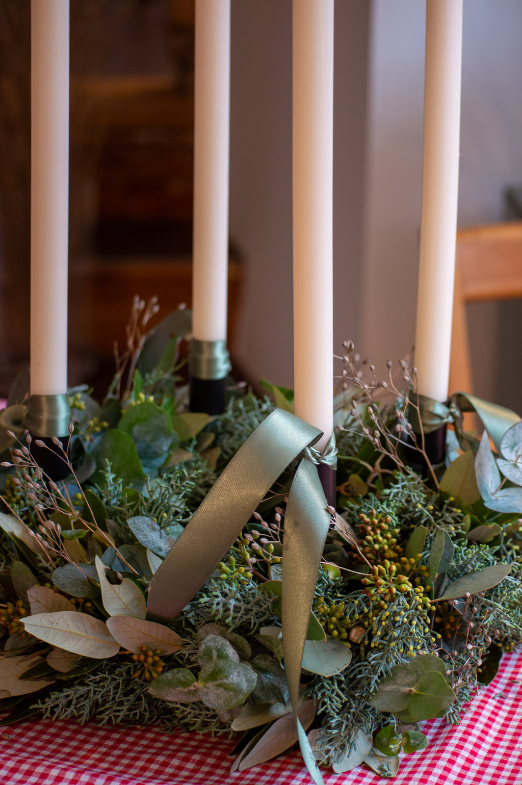 Adventskranz Tasche DIY