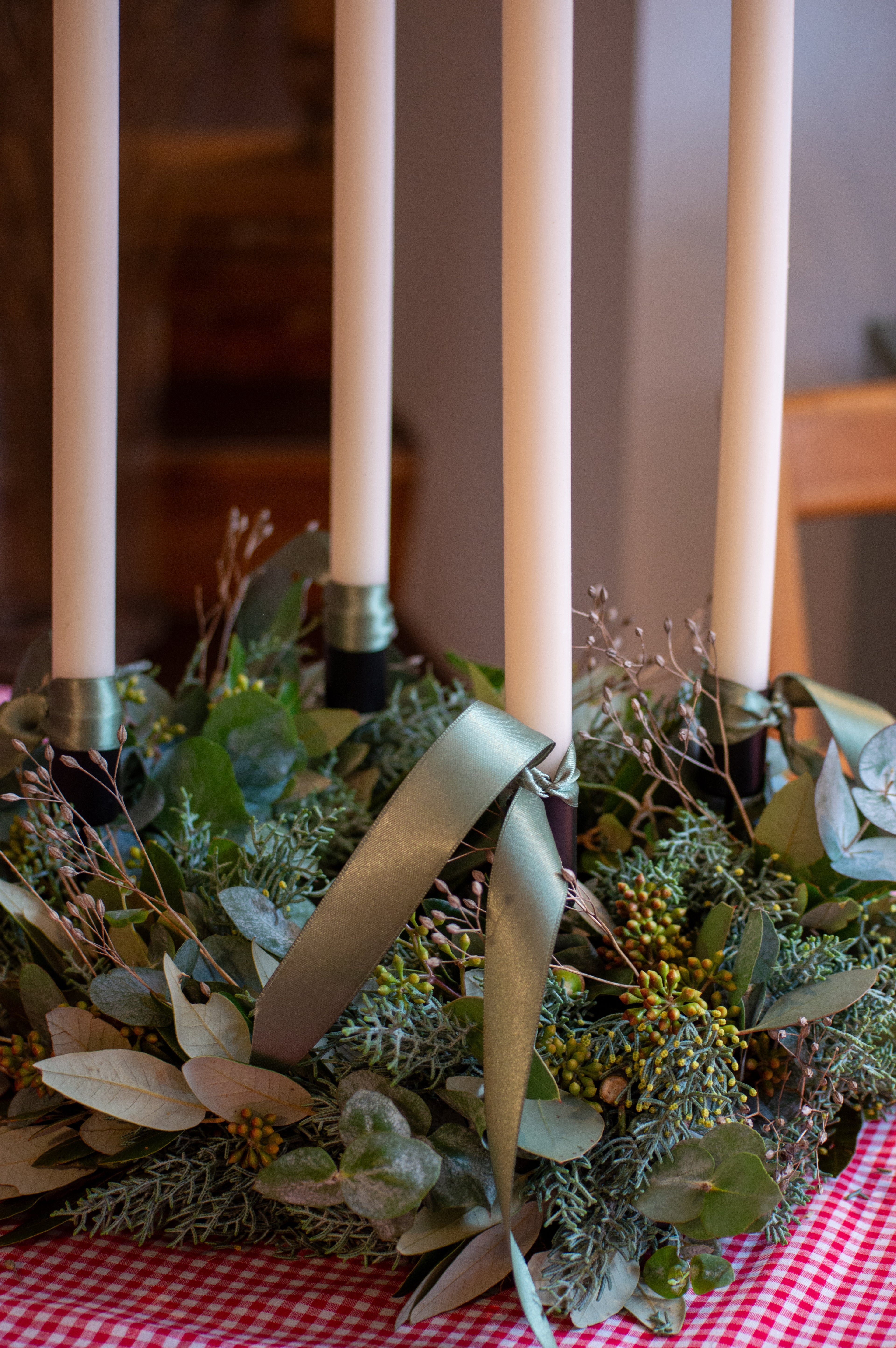 Adventskranz Tasche DIY