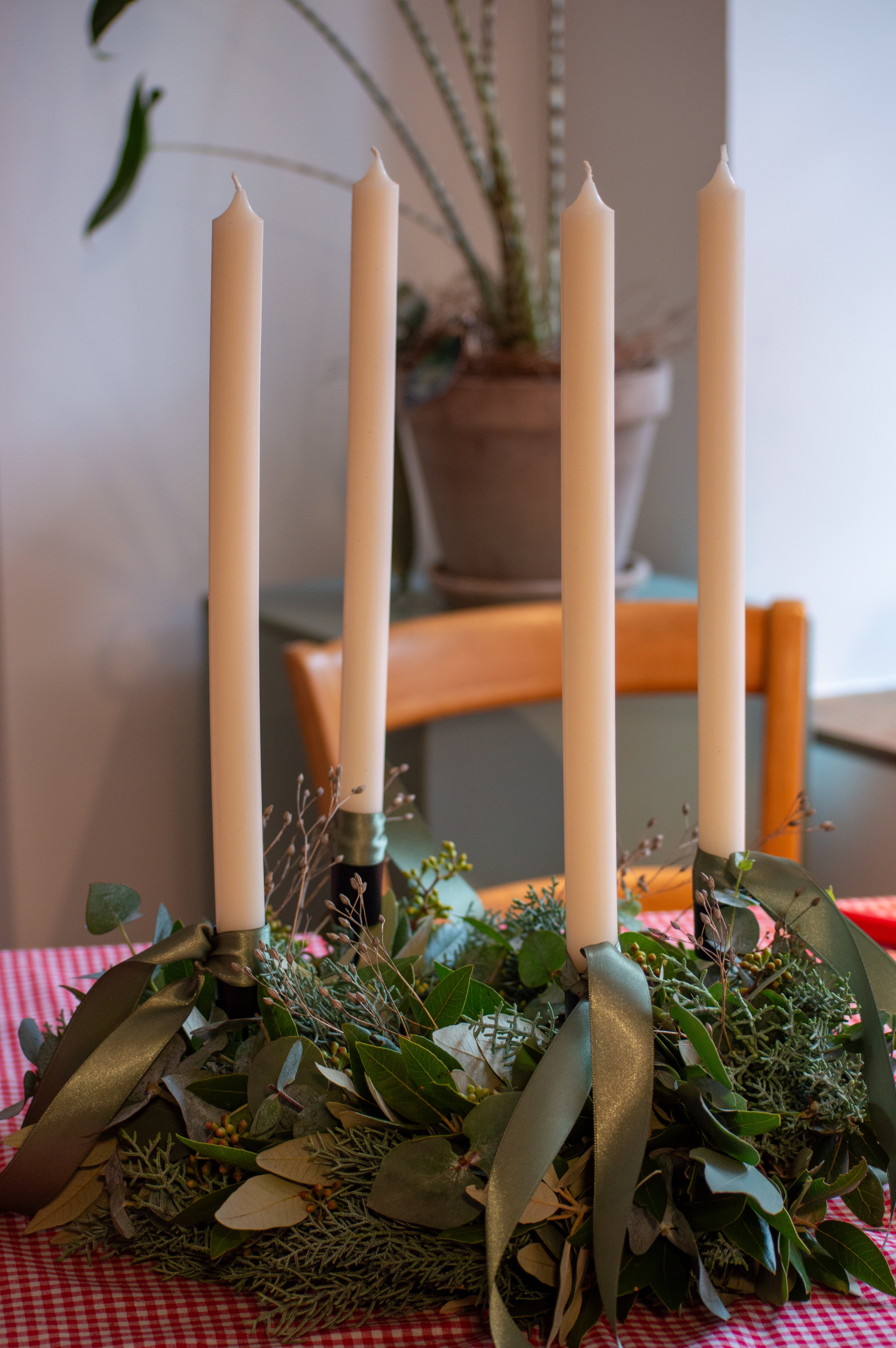 Adventskranz Tasche DIY